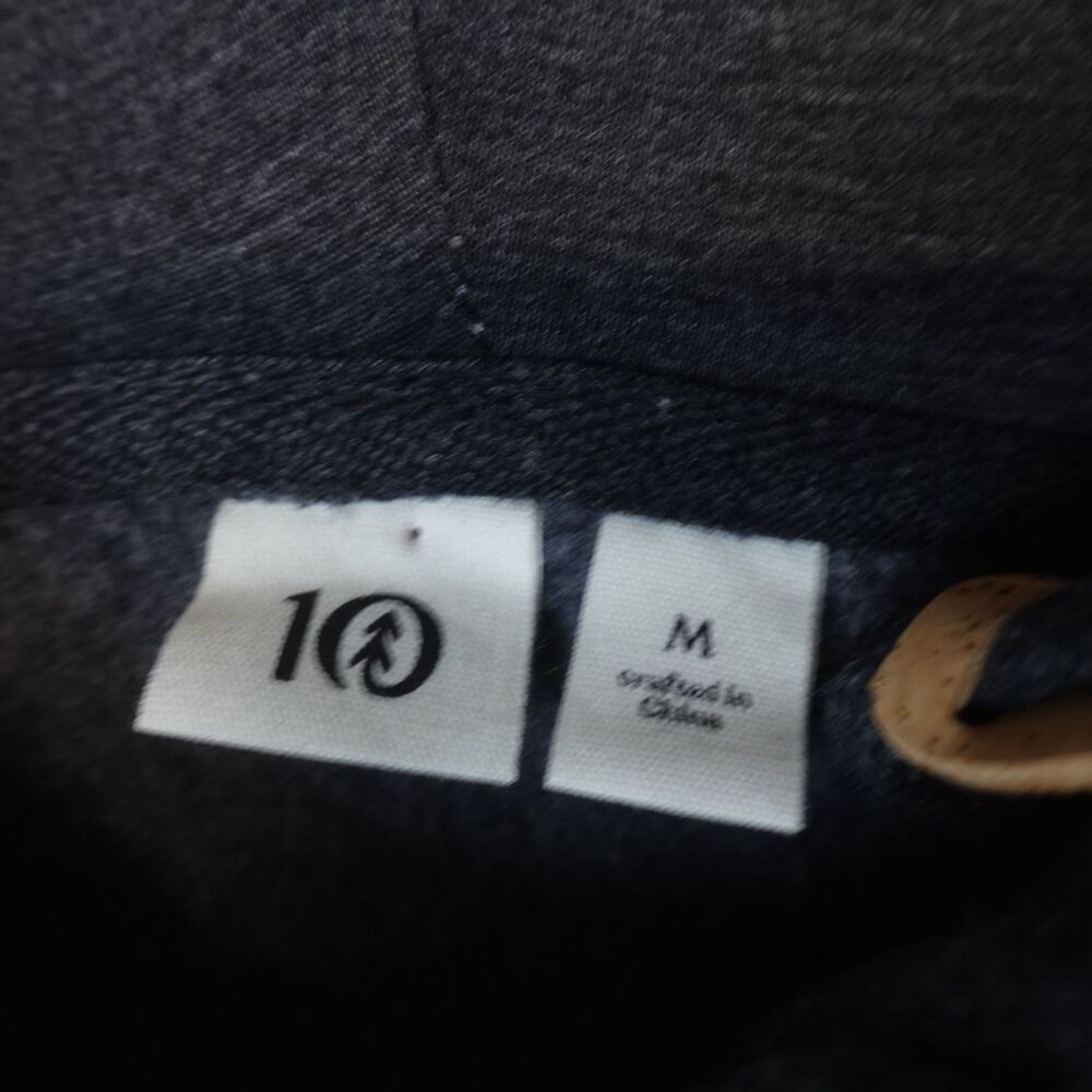 NWT TenTree Jacket Zip Hoodie Size Medium Meteorite Black Space Dye Logo - Picture 3 of 10